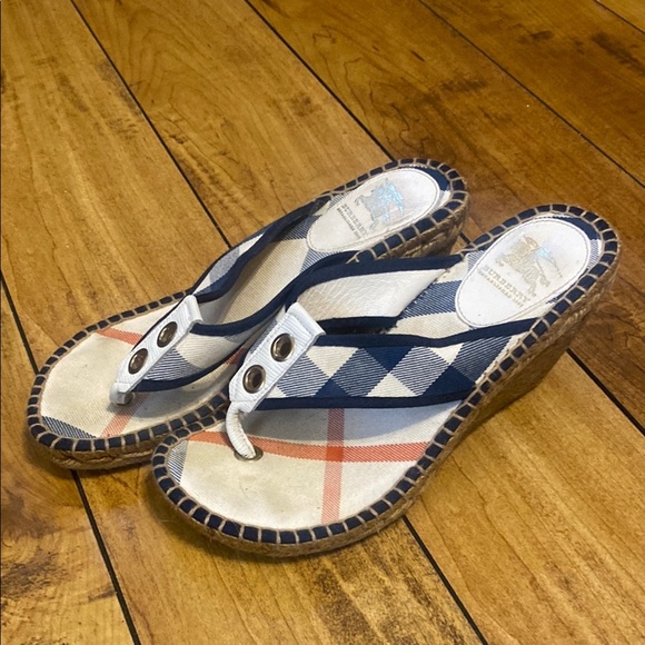 Burberry Wedge Sandals - Picture 1 of 6